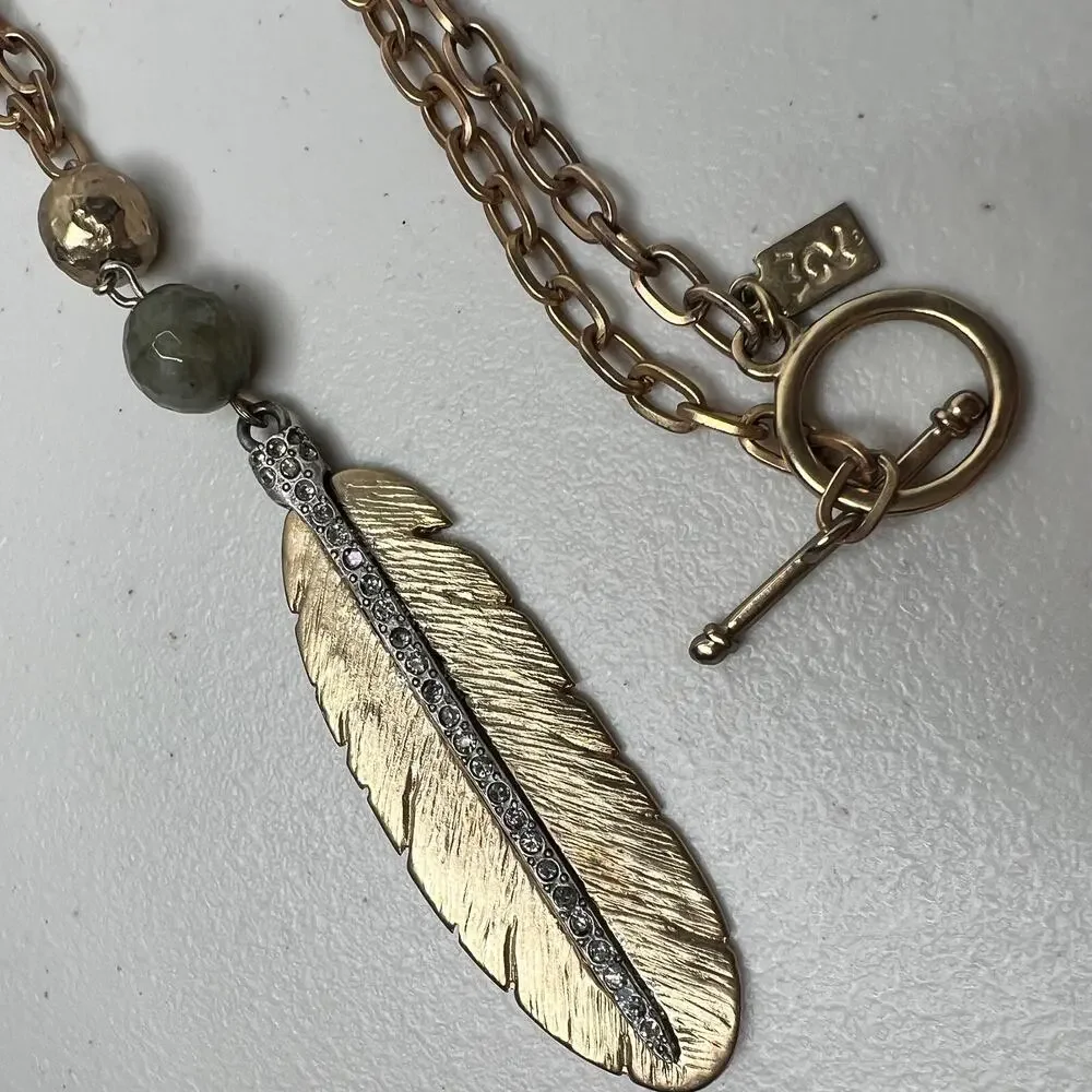TAT2 Designs Feather Pendant Necklace